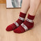 Warmer Cotton Christmas Socks Christmas Deer Floor Socks Sleeping Hosiery