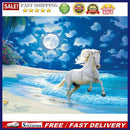 Diamond Painting Sea Moon Horse Full Round Drill Picture Rhinestone DIY Drawi
