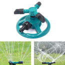 360 Degree 3 Nozzle Garden Sprinkler Auto Watering Grass Lawn Tool (Green)