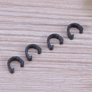 10pcs Bike Bicycle C-Clips Buckle Hose Brake Gear Cable Housing Guide(Black