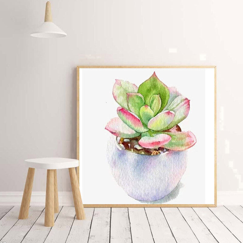5D Diamond Painting Succulent Plant DIY Full Drill Cross Stitch Decor (376)