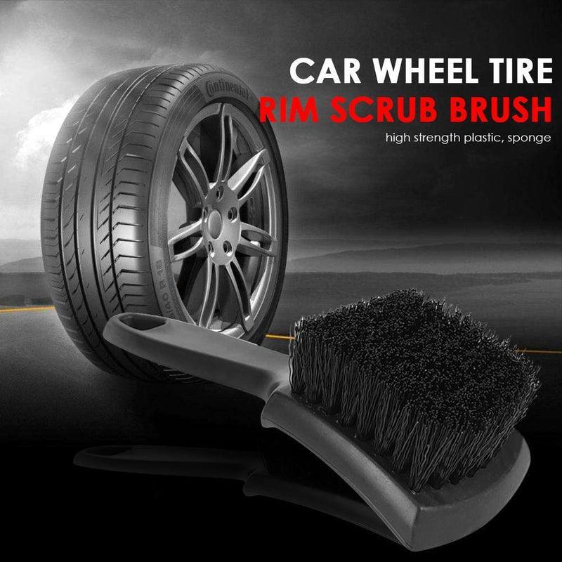 Car Auto Scrub Brush Wheel Tire Rim Cleaning Brush Detailing Washing Access