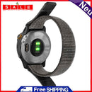 Nylon Loop Strap for Garmin Fenix 7X/6X/5X Plus Watch Band (26mm Grey)