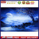 D DIY Full Round Drill Diamond Painting Blue Moon Star Lake