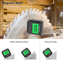 Angle Protractor 60 Degree Digital Inclinometer Level Meter Tool (Black A)