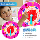 Children Montessori Wooden Clock Toys Early Preschool Teaching Aids for Child