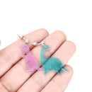 Colorful Little Dinosaur Earrings Acrylic  Earrings Geometric Lovely Jewelry