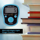 Mini Stitch Marker Row Finger Counter LCD Digital Hand Tally (Dark Blue)