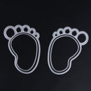 1 Set Feet Circle Letters Punch Molds for DIY Stencil Scrapbooking Album Pa