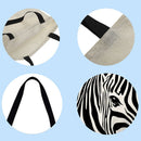 Springlinges Zebra Printed Shopping Bag, Large Handbag