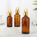Brown Drop Bottle Glass Container Refillable  Accessories Refillable Bottle