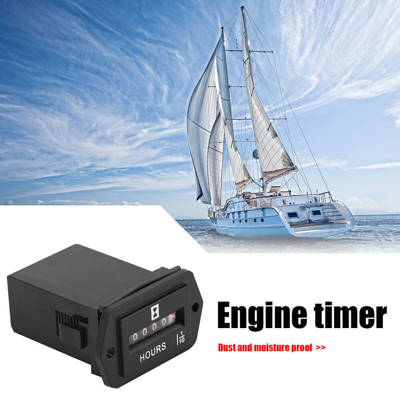 HM002 Mechanical Hourpiece Rectangular Hourpiece for 6-80V Straight Line
