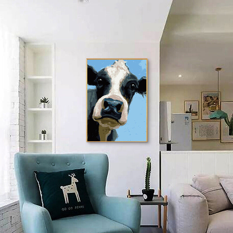 Oil Paint Cattle By Numbers Coloring Picture Digital