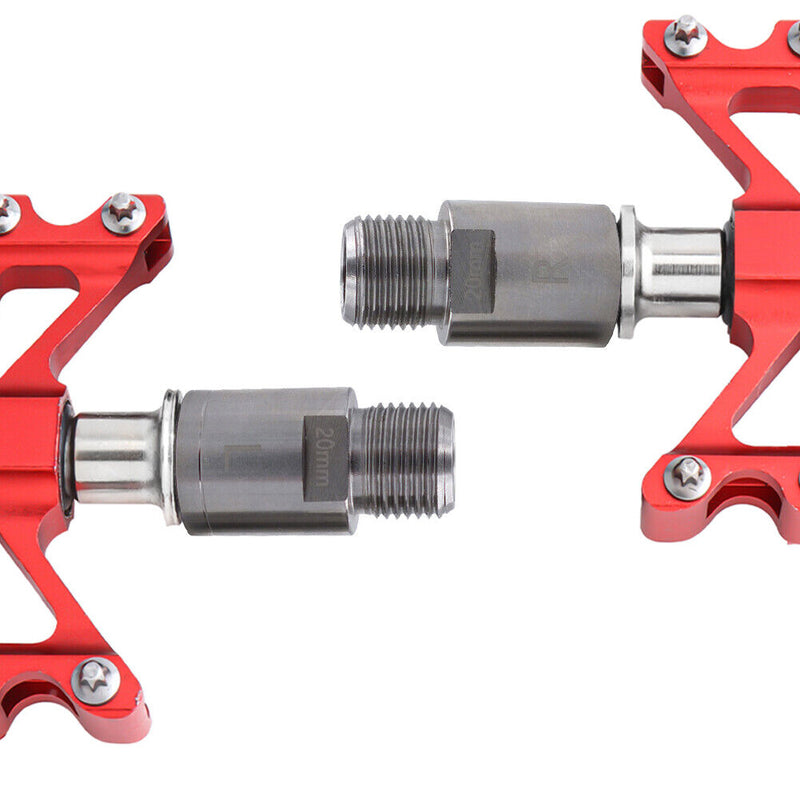 #A Mountain Bike Pedal Extension Bolts Spacers Axle Crank Pedal for MTB Bicycle