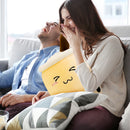 Child Bubble Tea Family Stuffed Plush Pillow Soft Cushion (Ivory Squint) Newly