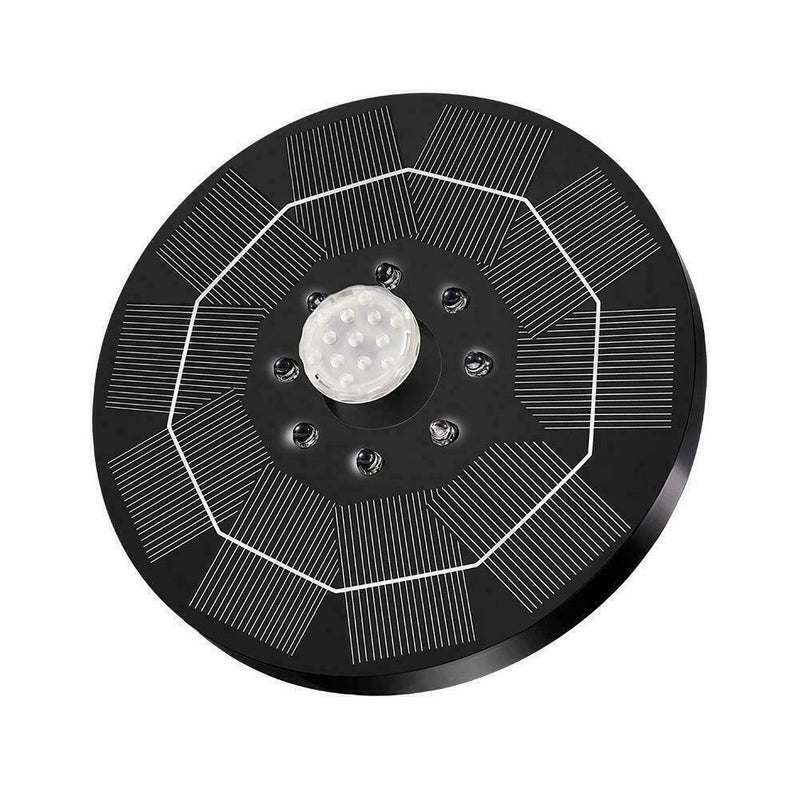 1xSolar Fountain Powered Bird Bath Floating Water Pump Garden Pools Pond D2G6