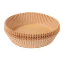 30pcs Air Fryer Steamer Paper Liners Baking Oil Paper Mat (White 16x4.5cm)