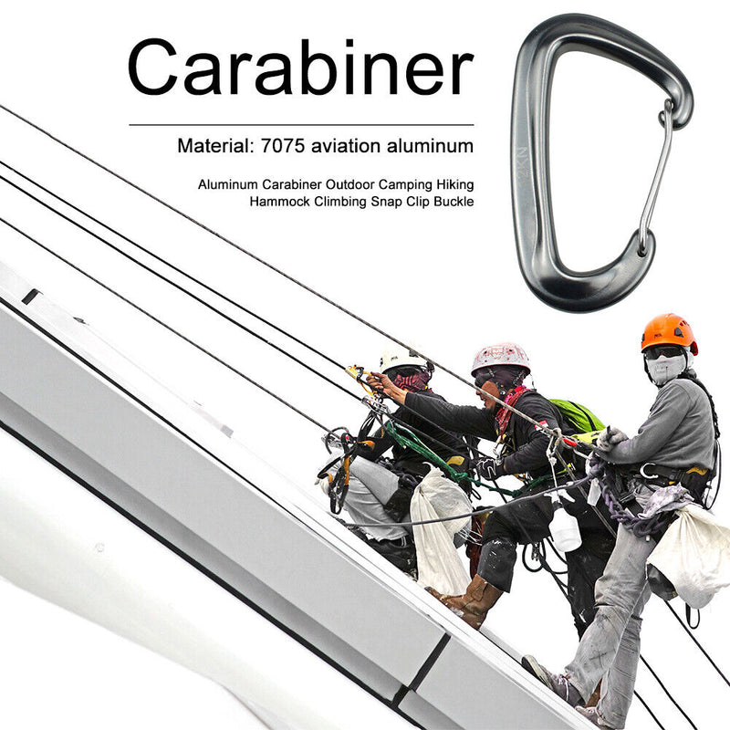 Aluminum Carabiner Outdoor Camping Hammock Buckle Hook Mountain Climbing Tool