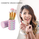 Portable PU Leather Makeup Storage Holder Cosmetic Brush Pen Cup Box (A) Newly