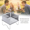 Outdoor Camping Stainless Firewood Stove Folding Bonfire Fire Pit Grill Stoves