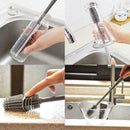 Long Handle Silicone Cup Brush Cleaning Kitchen Cleaner UK Washer Tool K8Q5