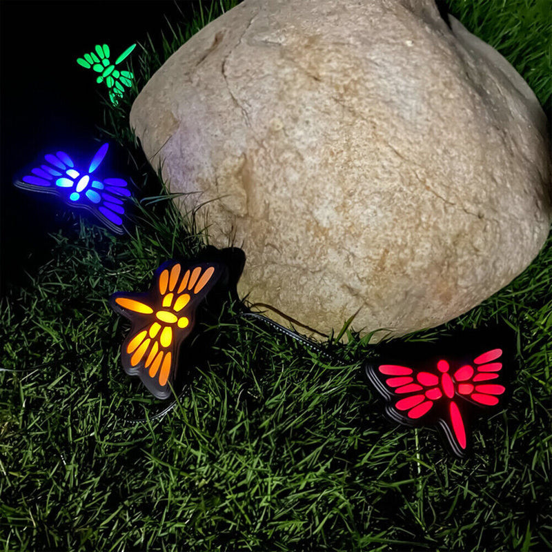 2m Solar String Lights Outdoor 4LED Waterproof Dragonfly Lighting for Garden