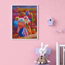 Beach People No Frame Pictures By Number DIY Arts Digital Coding Oil Paint