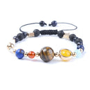 Occitop Fashion Unisex Women's Men's Planet Bead Bangle Adjustable