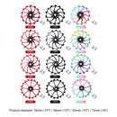 Mi Xim Mountain Bike Rear Derailleur Bearing Pulley Guide Wheel (Black 16T)