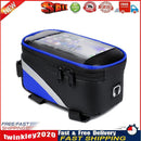 MTB Bike Bag Front Top Tube Touch Screen Mobile Phone Holder Case (Blue) Newly