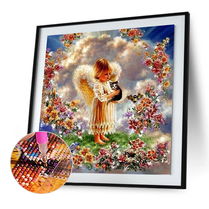 5D DIY Full Drill Diamond Painting Angel Baby Cross Stitch Mosaic Kit Handicraft