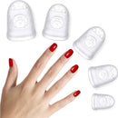 5xSoft Silicone Fingertip Protector Finger Guards Sleeves Cots Guitar Y6D5