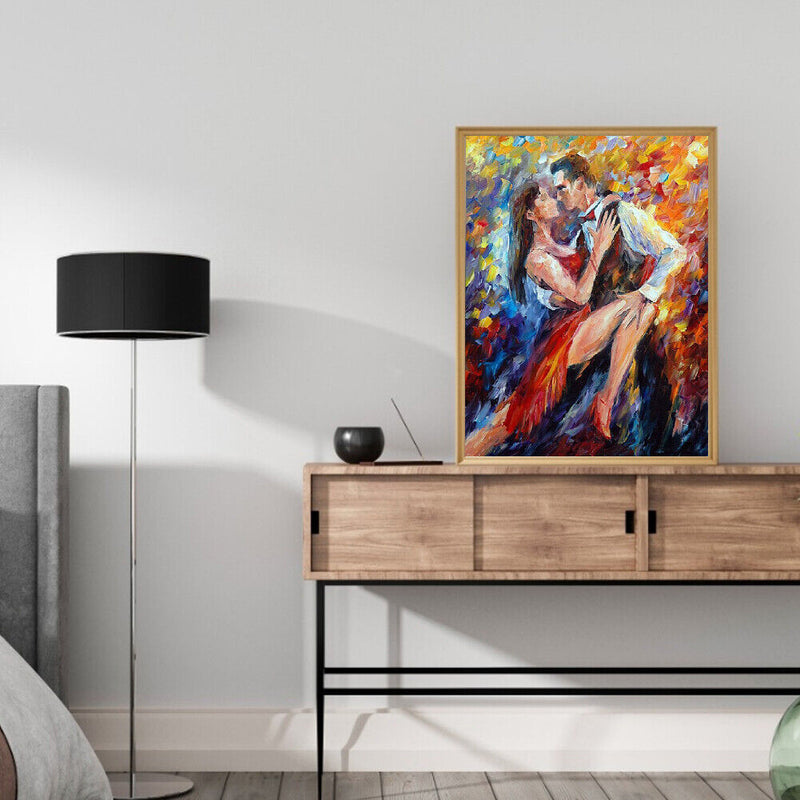 Dancing Couple Oil Paint By Numbers Kits Canvas DIY Picture Hand Painted