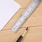 Stainless Steel Metal Straight Ruler Double Sided Measuring Tool (300mm) Newly