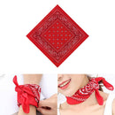Print Bandana Hair Bands Women Unisex Square Scarf Turban Headband (Red) Newly