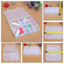 14 Compartments Transparent Plastic Jewelry Pills Box Storage Organizer