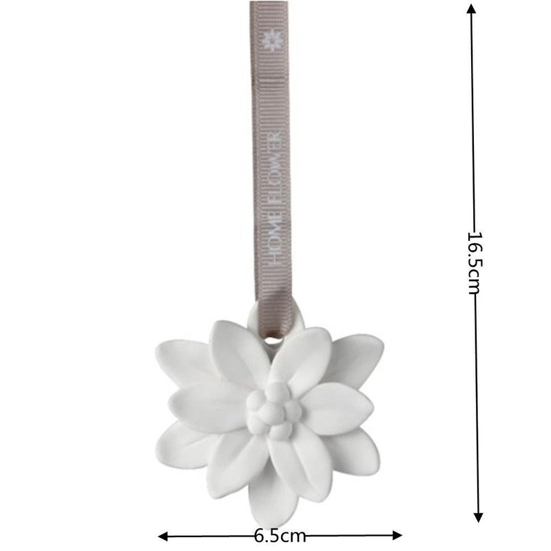 Decoration Plaster Flower Pendant Car Accessories Hanging Ornament For Car