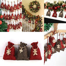 Christmas Advent Calendar Wooden Pendant Countdown Hanging Tags Number Label