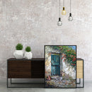 Oil Paint By Numbers Door Wall Flower Frameless Picture Craft Kit for Bedroom