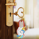 2x DIY Full Special Shape Diamond Painting Keychain Bag Decor Kit (DYSK11)