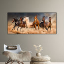 Galloping Horses Oil Paint By Numbers Kits Canvas Picture Wall Art DIY Craft Set