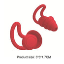 Silicone Ear Plugs Sound Insulation Anti Noise Sleeping Earplugs (Red)