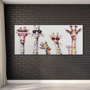Giraffes Oil Paint By Numbers Kits DIY Handpainted on Canvas Wall Art Picture