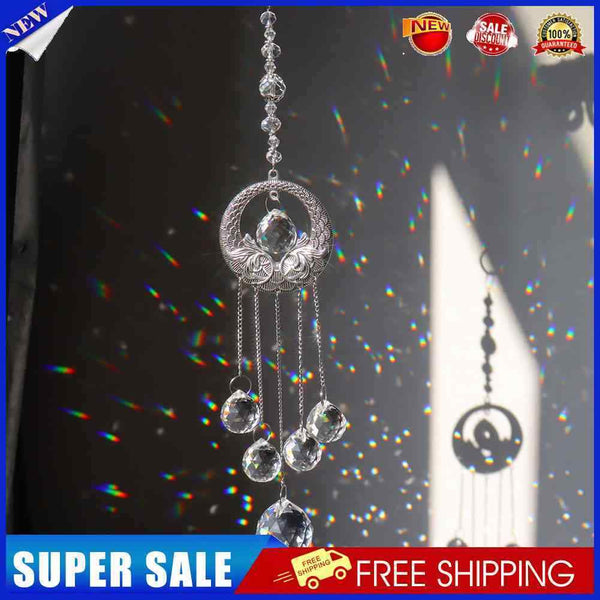 Crystal Wind Chime Crystal Round Ball Dream Catchers Wall Window Balcony Decor