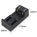 Universal 2 Slots Smart USB 18650 Battery Charger for 3.7V Rechargeable Battery