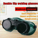 Welding Cutting Welders Safety Goggles Glasses Flip Clear Lenses Green L6C0 A8K4