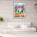 5D DIY Diamond Painting Kits Cat Full Round Drill Wall Art Crafts Mosaic Decor