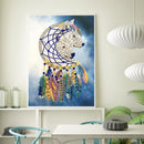 5D DIY Special Shaped Diamond Painting Wolf Embroidery Mosaic Kit Bedroom Decor