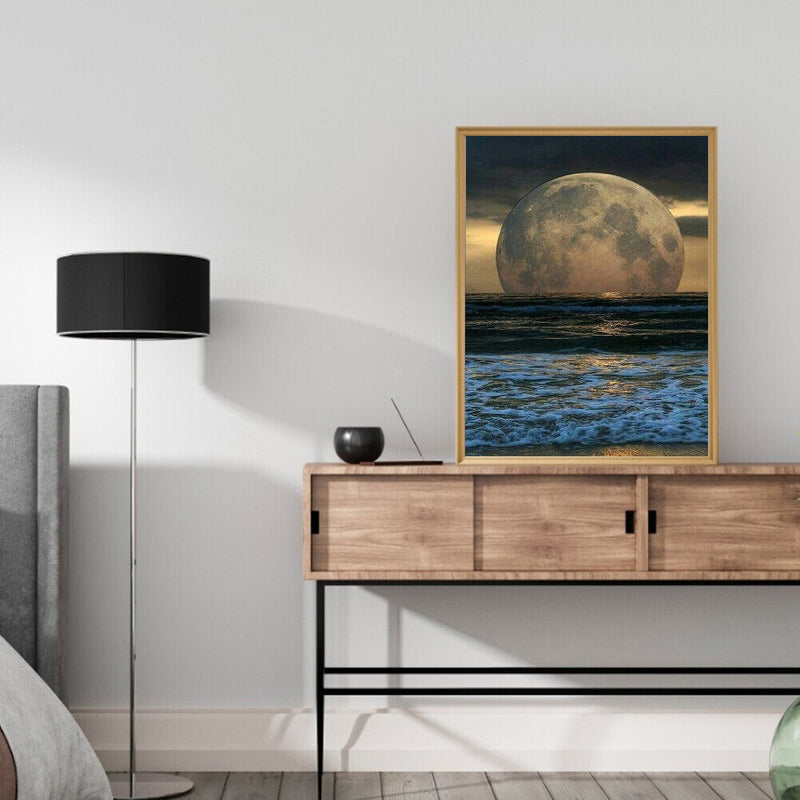 DIY Digital Picture Moon at Sea Frameless Painting By Number Handicraft for Gift