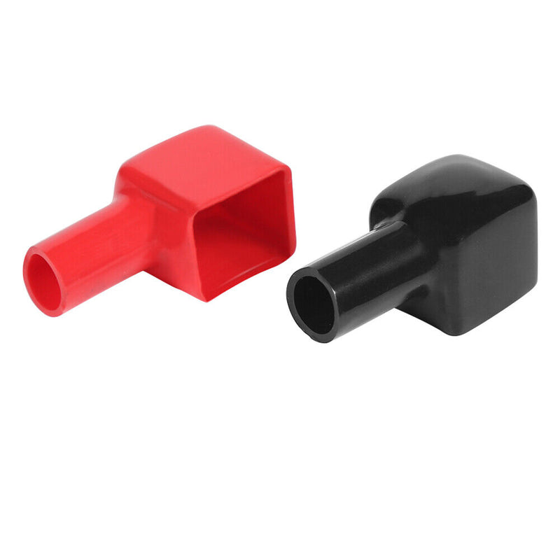 Universal Car Battery Terminal Insulation Covers Red Positive + Black Negat